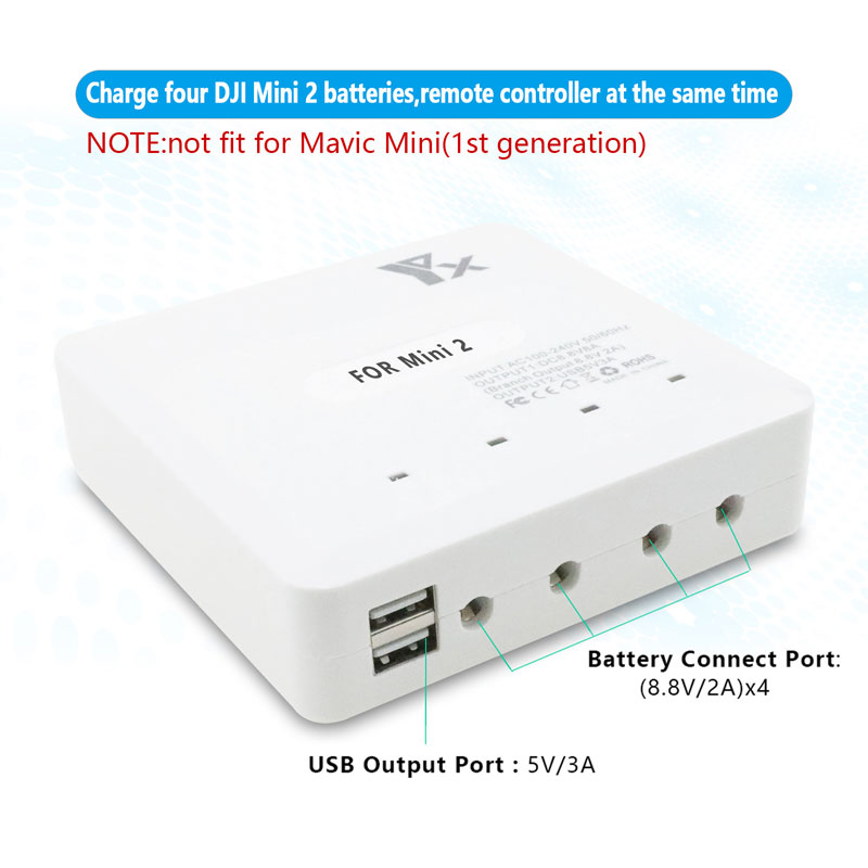 YX 6IN1 محور شاحن بطارية ذكي س - مراجعة Drone Battery Smart وسعره